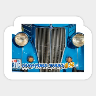 1936 Ford Model 48 Deluxe Convertible Sedan Sticker